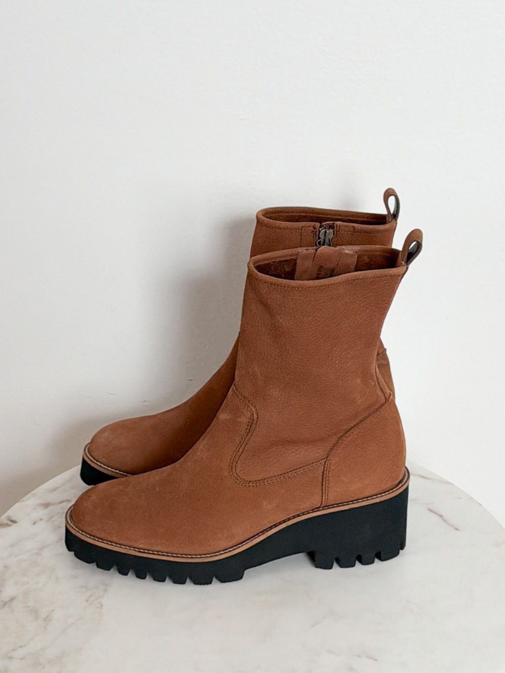 NEW Paul Green Newbury Ankle Boot Brown Leather Platform Wedge Size 8 US 5.5 UK - Picture 5 of 8